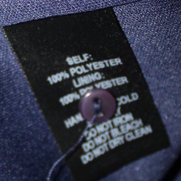 FALL SALE! Lulus Dress Rosalinda Navy Blue Floral Print Long Sleeve Medium NWT's - Picture 12 of 13